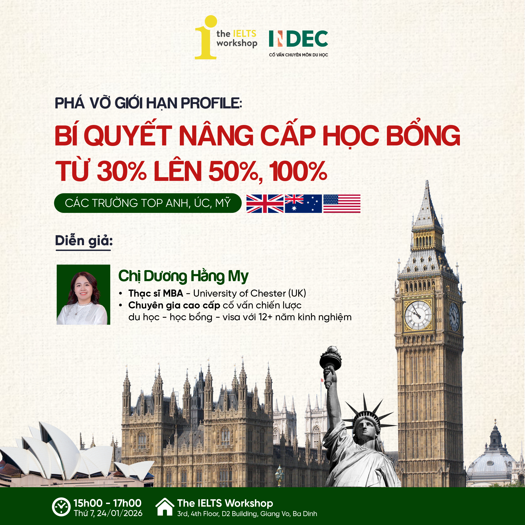 sự kiện học bổng 50%