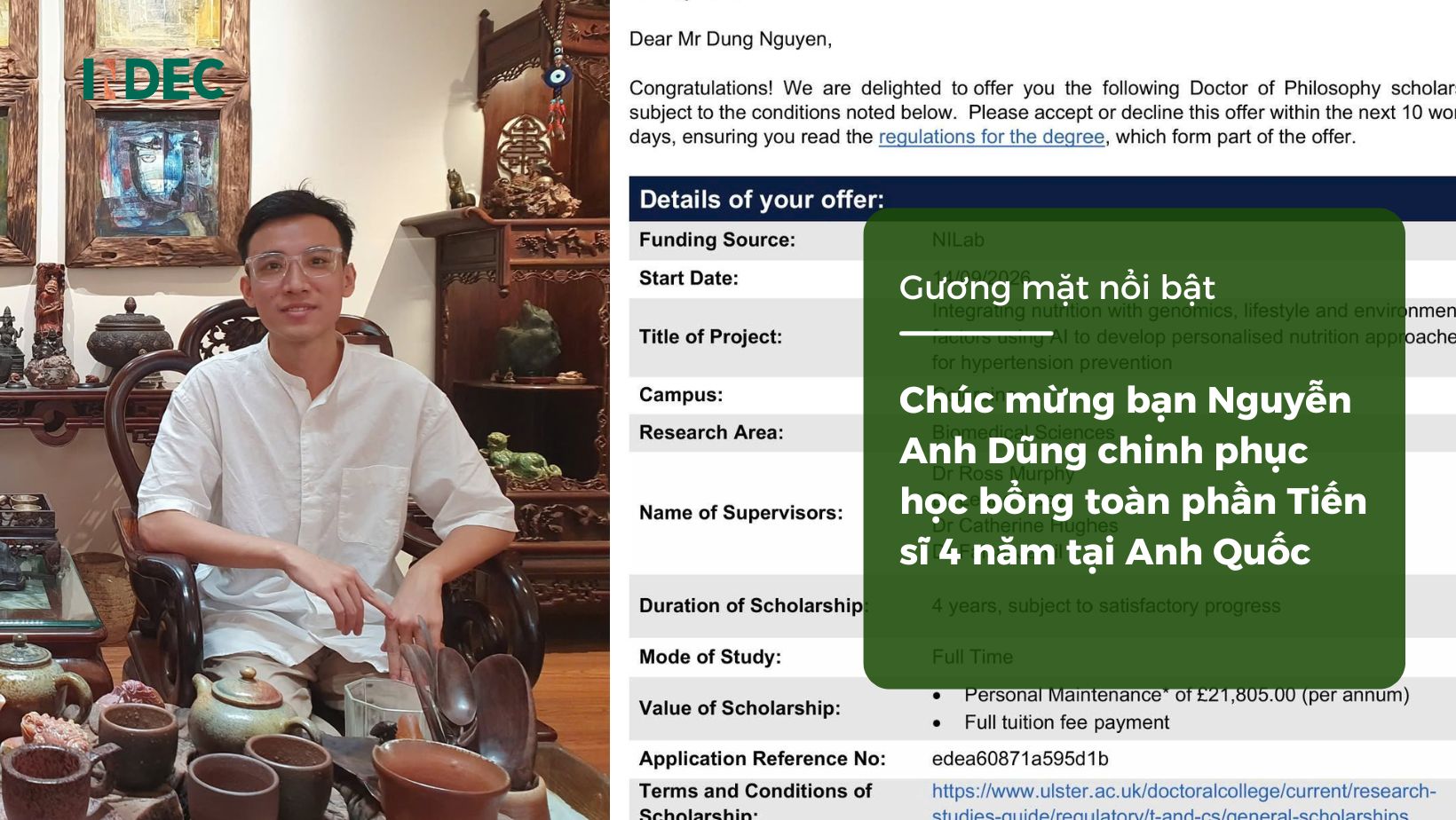 học bổng tiến sĩ
